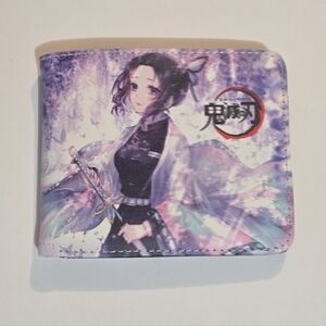 ππ Anime Demon Slayer Shinobu Kocho Wallet with Purple and Blue Design